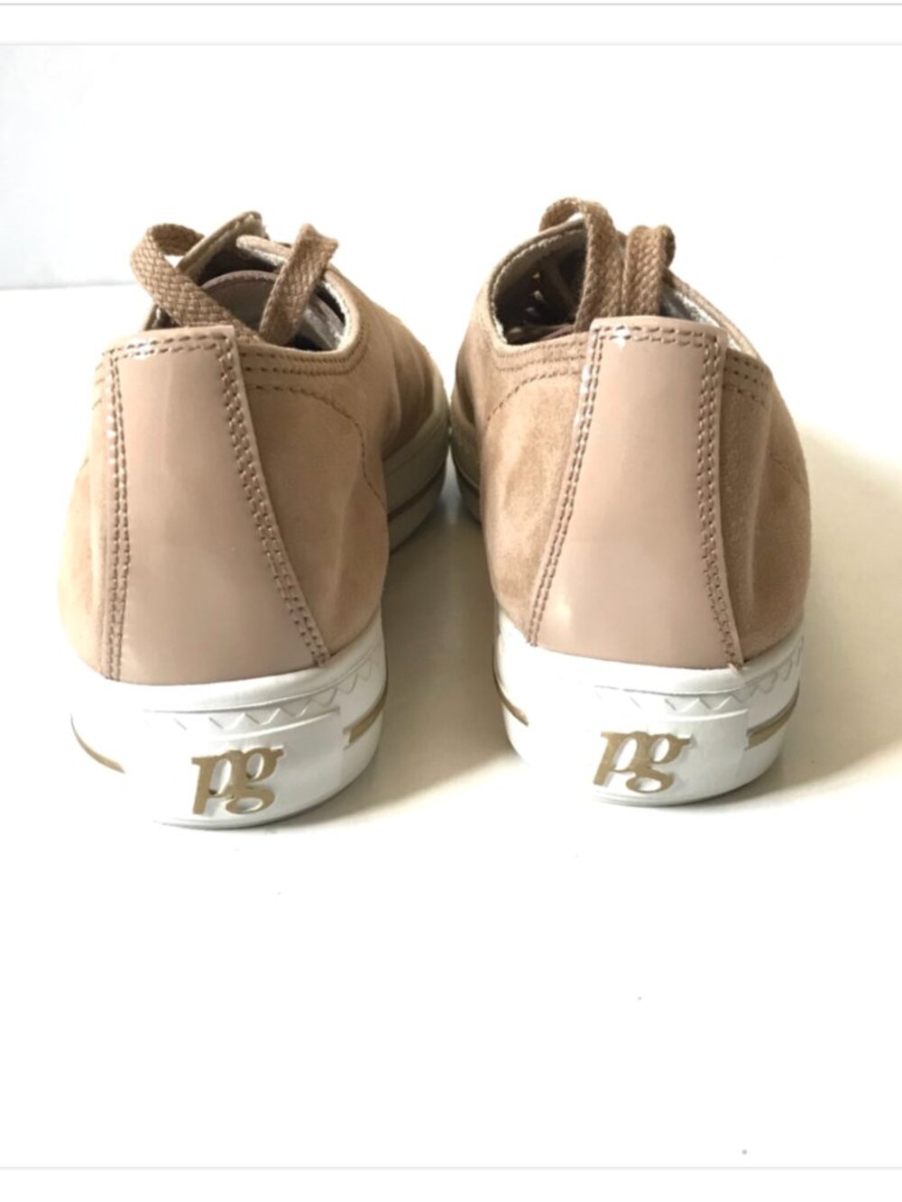 NEW Paul Green Sophie Low Top Sneakers Trainers Womens 5 7.5 Sahara Tan Lace Up - Picture 8 of 13